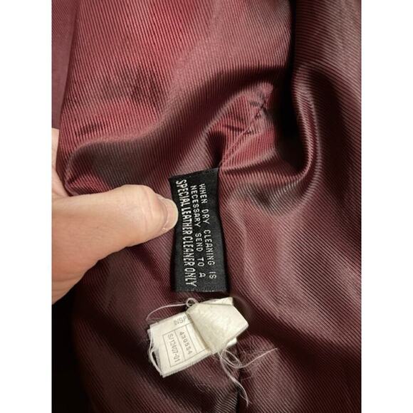 Pelle Studio Wilsons Leather Mens Bomber Jacket XL Full Zip Vintage Moto - Picture 5 of 10